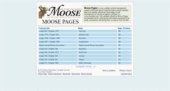 Desktop Screenshot of moosepages.org