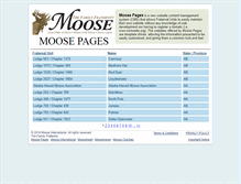 Tablet Screenshot of moosepages.org